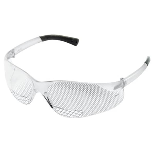 Mcr Safety Reader Safety Glasses, Black Clear Lens, Anti-Scratch Coating 135-BKH10 - main